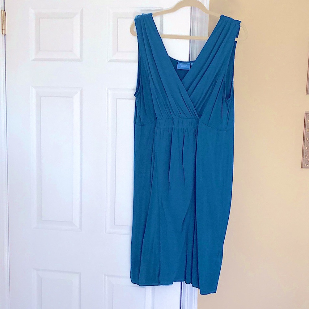 Simply Vera Wang blue faux wrap dress XL